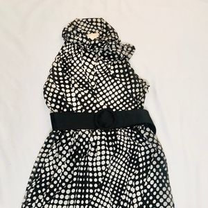 Forever 21 Size Small Black and White Polka Dot